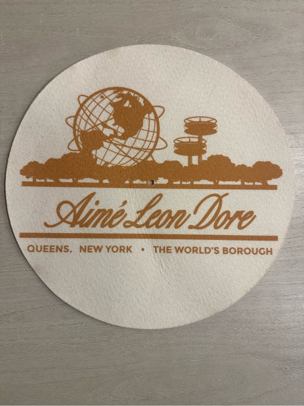 Vintage Aimé Leon Dore Unisphere Felt Turntable Slipmat